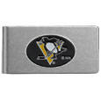 Pittsburgh Penguins® Brushed Metal Money Clip